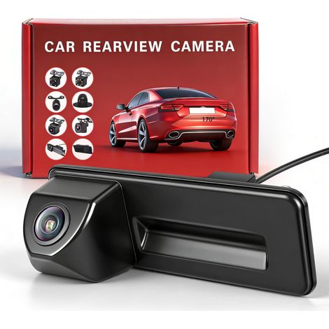 HD 1080P Caméra de Recul de Voiture Remplacement pour Skoda Fabia Audi A1 A3 2012-2015 Yeti Superb Roomster 2010-2016, Grand Angle de 170 Degrés, Vision Nocturne de Voiture,Personnalisé pour Audi A3 2 (1/5)