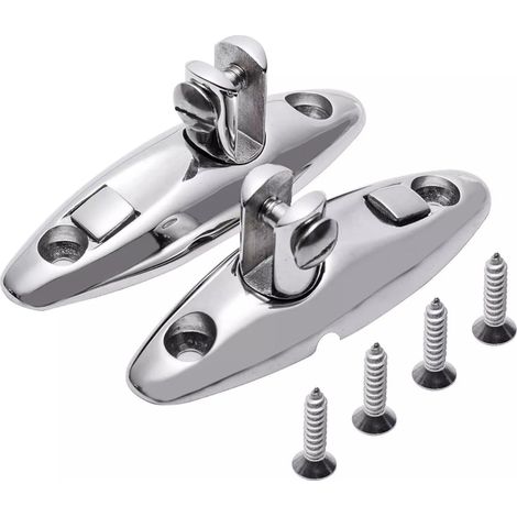 Lot de 2 charnières pivotantes à dégagement rapide en acier inoxydable 316, rotation à 360°, finition polie pour cadre tubulaire rond de 2,5 cm, facile à installer (1/5)