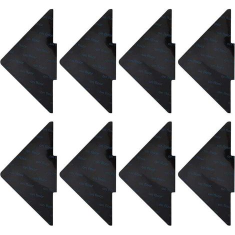 8 Pièces Anti Derapant Tapis Coins De Tapis Antidérapant Autoadhésifs Anti à Friser Et Antidérapant Réutilisables Antidérapant Tapis Anti-Dérapant Tapis Auto-Adhésif-10 10cm Triangle (N (1/4)