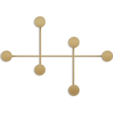Wandhaken aus Metall "Dama" - 82 x 10 x 60 cm - Gold (1/5)