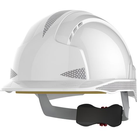 JSP – Casque de sécurité crémaillère ventilé EPI – Norme EN 397 – Protection contre les chocs – Conception aérée pour confort prolongé (1/8)