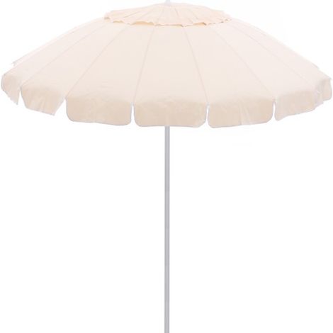 Ombrellone ALUSTAR diam 220 cm alluminio palo 32mm, 16 strecche fibra vetro ecru (1/3)