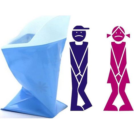 Urinoir de voyage portable pour le camping, unisexe, pour adultes et enfants - Sac pour bouteille de toilettes d'urgence pour voiture (1/5)