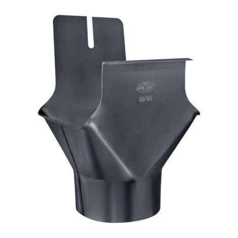 GRÖMO ALUSTAR Einhangstutzen Anthrazit kastenförmig 333 / 100, SX (glatt), 82311 (1/2)