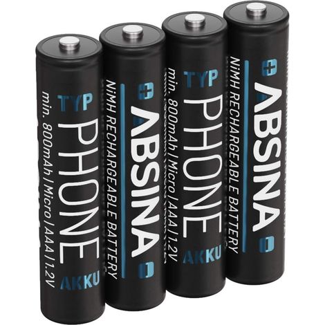 AAA Batterie Gigaset 800 mAh NiMH 1,2V - Piles pour téléphone (1/5)