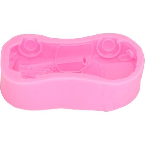 Rosa Silikonform für selbstgemachte Mousse-, Schokoladen- und Eistorten (1/5)