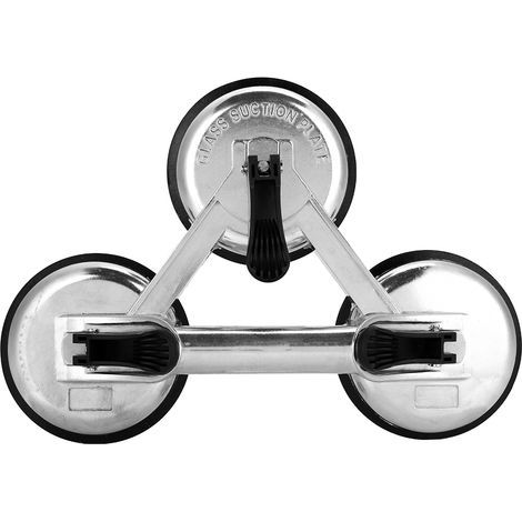 3-Plate Vacuum Suction Cup Glass Lifting Extractor Made of Aluminum Alloy for Moving Eyeglass and Glass Mirrors (1/5)