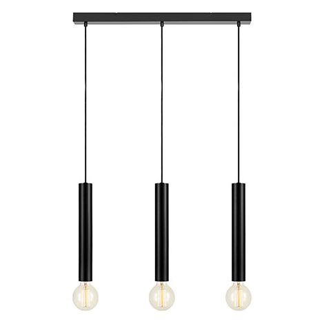Markslojd SENCILLO Plafond Suspension Bar 3 Lumières Noir (1/3)