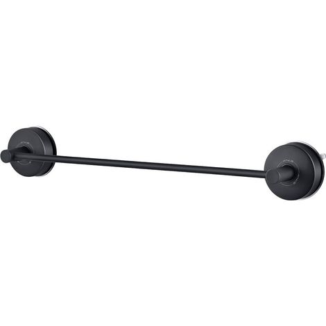 CYRILL –Porte Serviettes Ventouse Noir pour Salle de Bain 42,8 CM, 17'' Support Serviette Mural Inox Ventouse Porte Torchon Cuisine Barres Porte-Serviettes Douche Sans Perçage Repose Serviette Ventous (1/5)