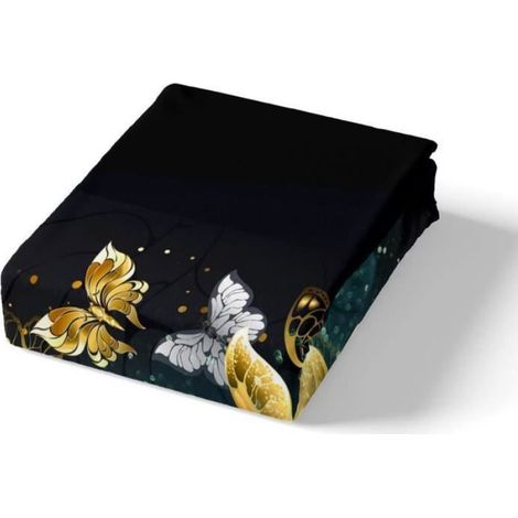 Parure De Lit - Housse De Couette 140x200 Cm Et Taie Doreiller 65x65 Cm - Motif Papillon 3D - Microfibre - Enfant (1/4)