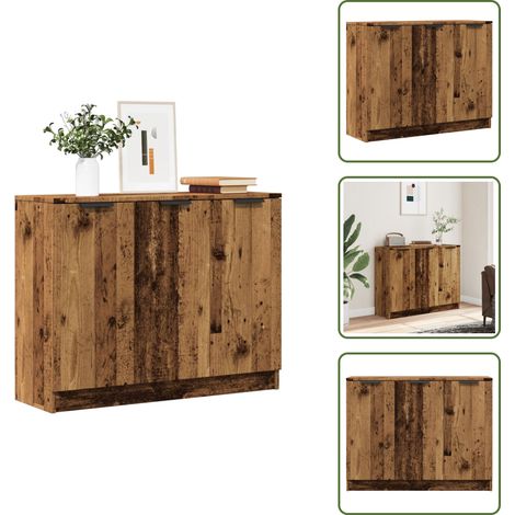 Sideboard Altholz-Optik 90,5x30x70 cm Holzwerkstoff - Sideboard - Sideboards - Schrank - Lagerschrank (1/5)