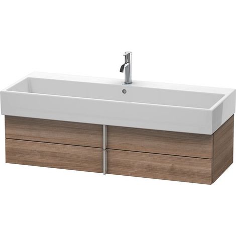 Mobiletto Duravit Vero Air Vanity a parete 118,4 x 43,1 cm, 2 cassetti, per Vero Air 235012, Colore (anteriore/corpo): Ciliegio del Ticino - VA628907373