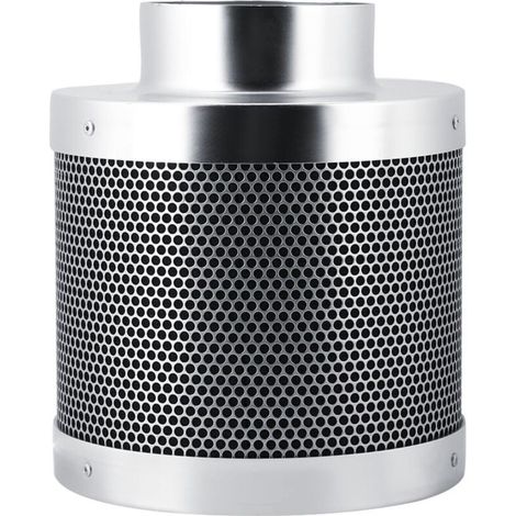 Filtre à Charbon Actif Anti-Odeurs en Acier Inoxydable, 4 Pouces 200 mm Filtre à Air d'échappement pour Culture Plantes Hydroponique, pour Éliminer La Poussière dans L'Air (1/4)
