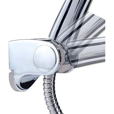 ZOLGINAH Support de douche Support mural pour douchette, chromé, angle d'inclinaison réglable de 25 mm (1/3)