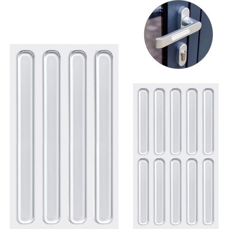 Lot de 14 pare-chocs pour portes d'armoires, bandes de protection en silicone transparentes pour meubles, coussinets adhésifs pour pare-chocs transpar (1/5)