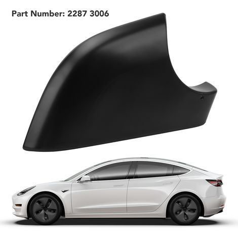 Support inférieur de rétroviseur droit (référence 2287 3006) pour Tesla Model 3 (2017-2022), noir.