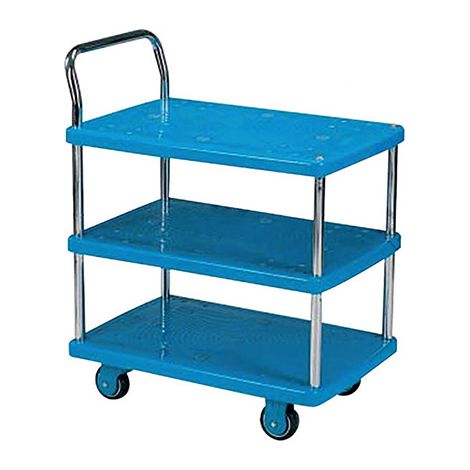Servante avec 3 plateaux en plastique - Capacité maximale de 200 kg - PP3/200