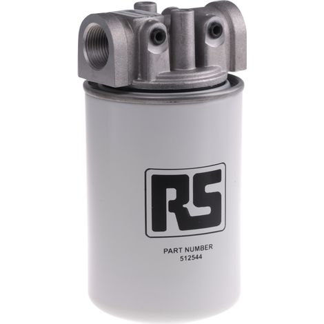 Boîtier filtre à visser RS PRO, 65L/min. 3/4pouces ( Prix pour 1 )