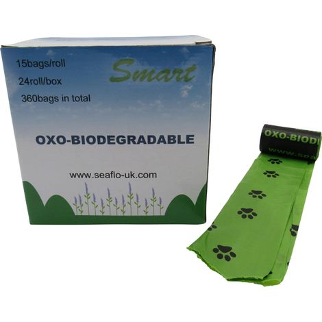 Biodegradable Dog Puppy Poop Bags X360 (Eco Friendly Strong Waste) (1/5)