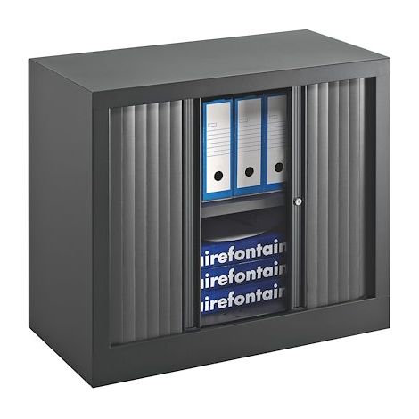 Armoires à rideaux Eco-conçue Classiques anthracite H 70 x L 80 - Maxiburo