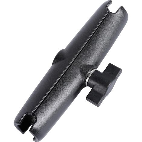 Brazo de doble manga de aleación de aluminio compatible con componentes de bola RAM de tamaño B de 1", apto para todos los adaptadores de bola de 1" estándar de la industria (brazo largo de 5,91")