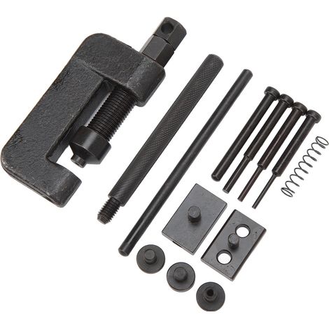 Kit outil coupe-chaîne et riveteuse portatif pour entretien moto, ensemble coupe-maillon et rivet de chaîne (1/5)