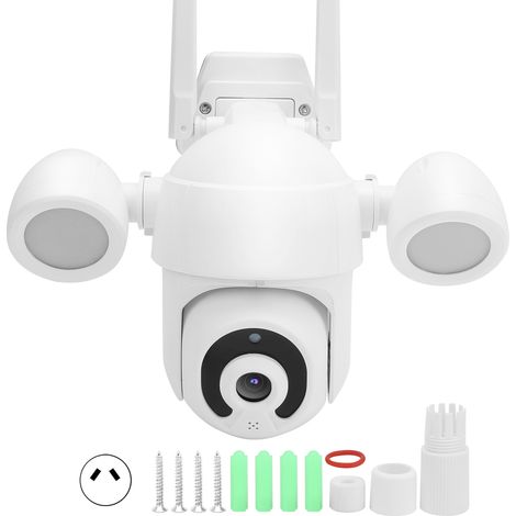 Caméra PTZ WiFi 1080P 26 LED vision nocturne couleur IP66 étanche pour CCTV compatible Tuya 100-240V prise AU (1/5)