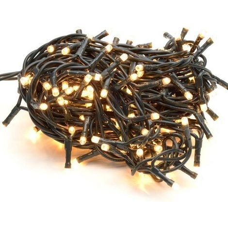 Luci di natale 300 led bianco caldo catena luminosa 12 + 5 mt giochi 24v esterno