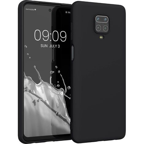 Coque Silicone Xiaomi Redmi Note 9S 9 Pro - Housse Souple TPU Noir Mat Antichoc (1/5)
