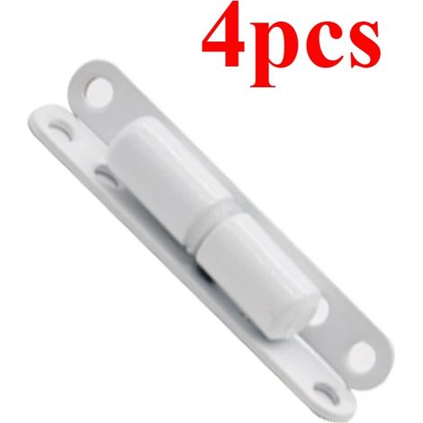 (4 pièces blanches) 4 moustiquaires de style ancien en plastique, acier et alliage d'aluminium, porte plate à ouverture facile, charnières amovibles. (1/5)