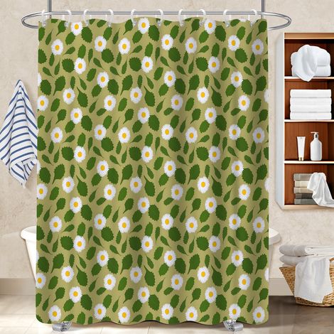 Rideau de douche imperméable en polyester 180x180 souple housse de baignoire pour décoration salle de bain (1/5)