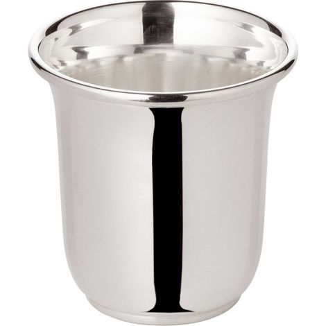 Gobelet à Schnaps et Liqueur en Métal Argenté Lourd, Hauteur 5 cm, Capacité 0,04 L - PANGIVO