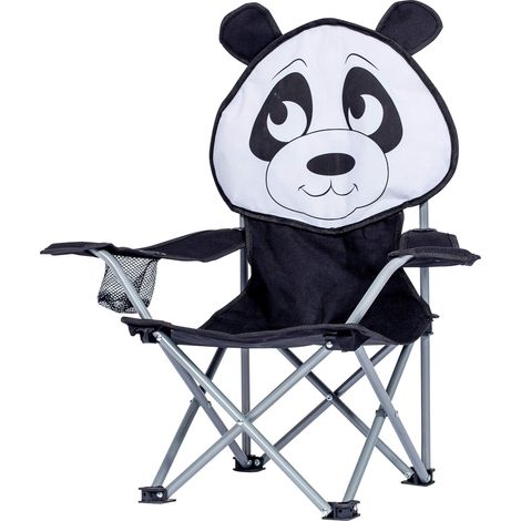 Fauteuil Pliant Enfant en Tube Acier Toile Polyester 600D Longueur 33 cm Largeur 33cm Hauteur H65 cm Assise H 26 x31x24 cm (1/2)