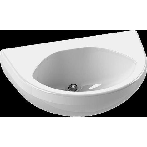 Lave-mains KWC, PRV, montage mural, blanc, 465x210x305 mm (1/2)