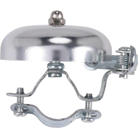 Clochette de vélo rétro en aluminium, style berbère, Pukkh Ding, sonnette de vélo argentée. (1/5)