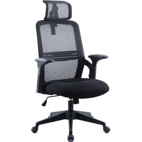no-name AMO-80 Bürostuhl schwarz bequem ergonomisch (1/3)