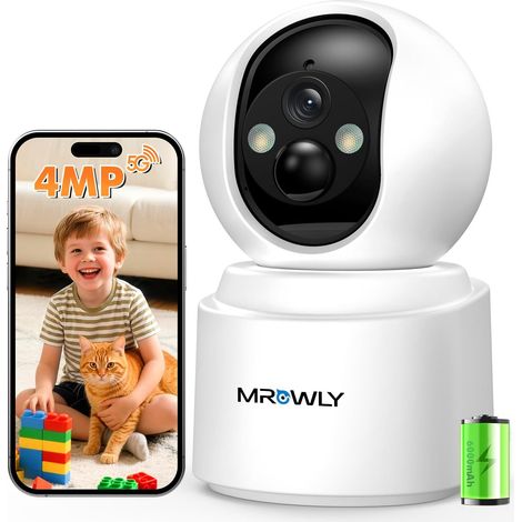 2.5K 4MP Camera Surveillance WiFi Interieur sans Fil, 360° PTZ (1/5)