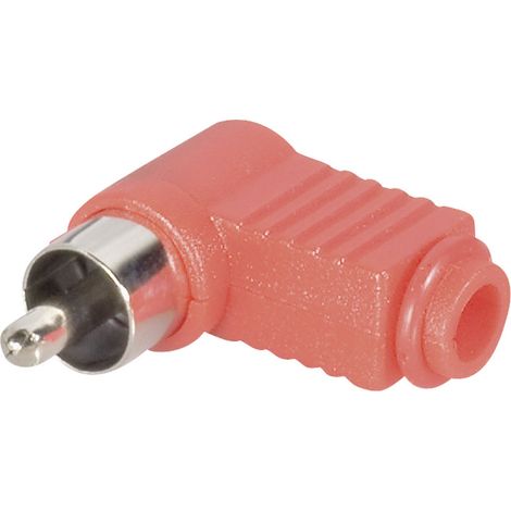 Cinch/RCA mâle, coudé TRU COMPONENTS 1578909 Nombre de pôles: 2 rouge 1 pc(s)