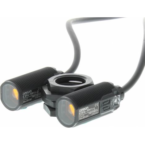 Sensore fotoelettrico a sbarramento M18 in ABS PNP Omron E3FA-TP11 2M
