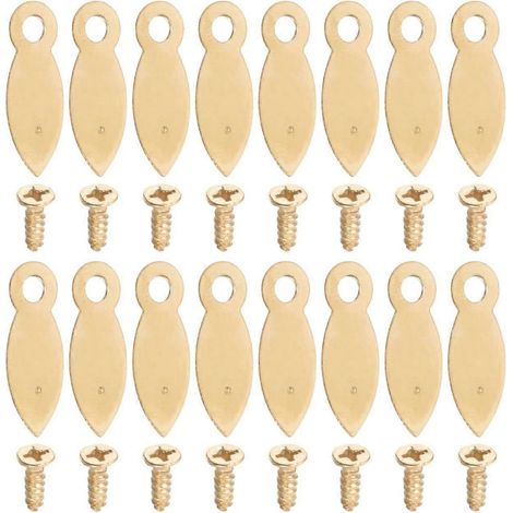 100 supports de cadre photo flottants, en fer doré, 2 x 0,7 cm (1/5)