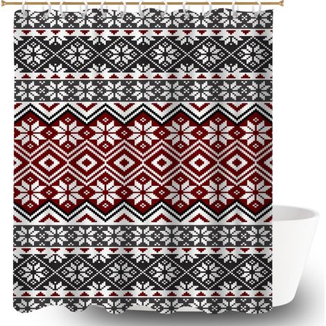 Rideau douche polyester 180x180 Élégant rideau séchage rapide pour créer une ambiance spa (1/5)