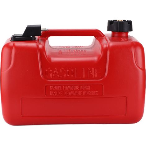 12-Liter-Kraftstofftank für Außenbordmotoren, rot, tragbar und leicht, direkter Ersatz mit Schnellverschluss (1/5)