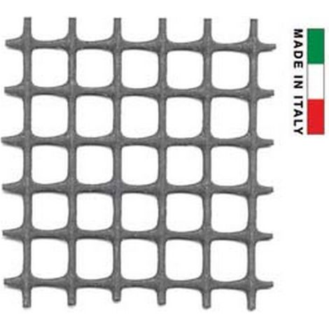 1ROTOLO RETE IN PLASTICA QUADRA ANTRACITE MM.10X10 - maglia mm.10x10 - altezza cm.1