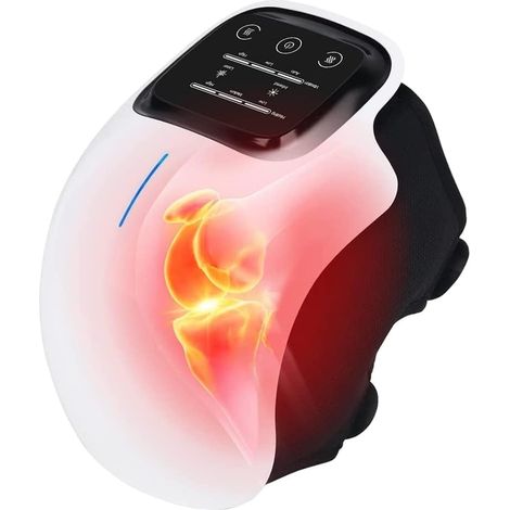 Dispositif de massage genou – Masseur électronique de genou – écran LED 3000mAh – vibrations réglables – soulagement douleur articulaire (1/5)