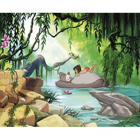 papier peint panoramique Le Livre de la jungle multicolore - Disney (1/2)