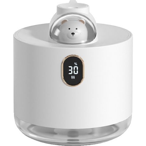 Cet humidificateur d'air blanc en forme de vaisseau spatial est doté d'un port USB et est idéal pour une utilisation dom (1/5)