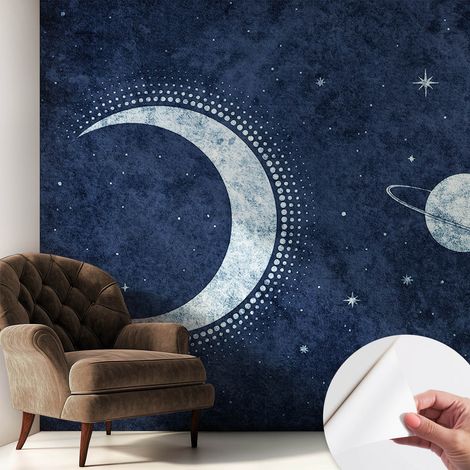 Carta da parati adesiva - lavabile - decorazione murale - per cucina - pellicola decorativa Motivo stellato 250x250 cm (1/5)