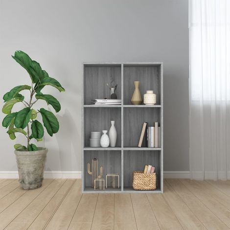 Buffet/Bibliothèque,Vintage Armoire de Rangement pour salon/séjour Sonoma gris 66x30x98 cm Bois d'ingénierie -TZ85285 (1/5)