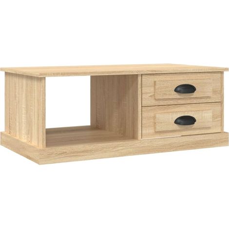 Maison Exclusive - Table basse Chêne sonoma 90x50x35 cm Bois d'ingénierie (1/5)
