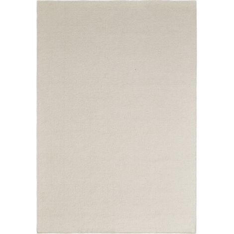 Tapis rectangulaire en laine Jultriz SKLUM Beige Clair 160 x 230 cm (1/4)